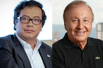Petro y Hernández, rivales en estas elecciones