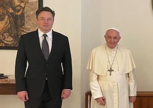 Elon Musk y el papa Francisco