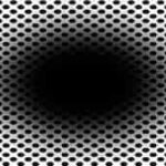 La ilusión óptica del agujero negro en expansión