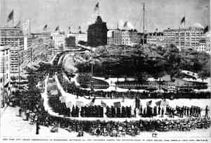 El desfile del 5 de septiembre de 1882 (ilustración)
