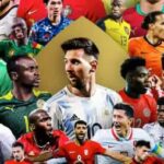 Una imagen con muchos jugadores que participan en el Mundial de Qatar