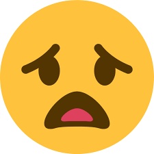 Un emoji expresando decepción
